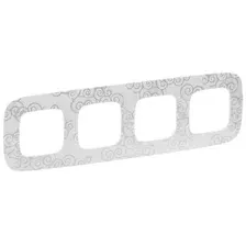 Рамка Legrand Valena Allure 754344 (нарцисс/хром)