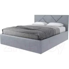 Кровать Stolline Лима 08 с ПМ/Н 180x200 (велюр Velutto 12)