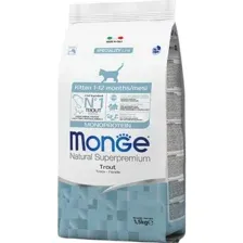 Сухой корм Monge Cat Speciality Line Monoprotein для котят и беременных кошек, из форели 1,5кг