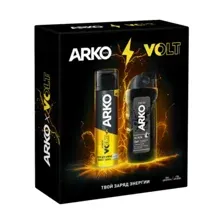 ARKO / АРКО Подарочный набор пена для бритья Energy 200 мл.  гель для душа Black 260 мл.