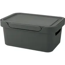 Ящик для хранения Econova Luxe, 433205411, серый, 4.6 л