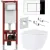 Инсталляция с унитазом подвесным Asten Readle Zentralmodul AR0601-185CH