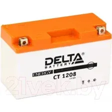 Мотоаккумулятор DELTA AGM СТ 1208 YT7B-BS / YT7B-4 / YT9B-BS (8 А/ч)