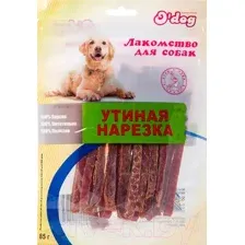 Лакомство для собак O'dog Утиная нарезка (85г)