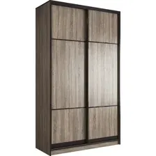 Шкаф-купе Евва АЭП ШК.2.01 158 TTG.03 (дуб трюфель/дуб трюфель/венге глянец)