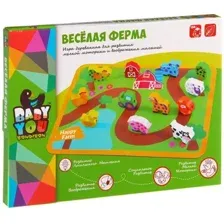 Развивающая игрушка Bondibon Веселая Ферма Бусины для нанизывания ВВ1109-1