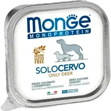 Влажный корм для собак Monge Monoprotein Паштет из оленины (150г)