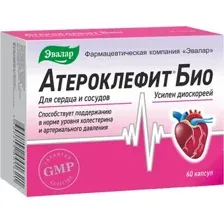 БАД Эвалар Атероклефит Био для снижения холестерина (60капсул)