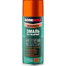 Эмаль Donewell Молотковая по ржавчине 0.52 л (черная медь)