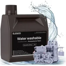 Фотополимер Elegoo Water Washable 2кг (керамический серый)