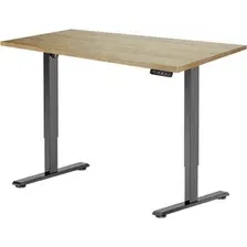 Стол с регулировкой высоты ErgoSmart Electric Desk Prime 1380х800х18 мм (дуб натуральный/черный)