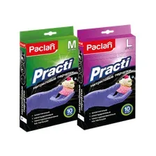 Перчатки одноразовые Paclan Practi Нитриловые (M, 10шт)