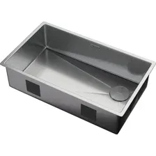 Мойка кухонная ZORG Zerox 74 U / IF Side SF Steel
