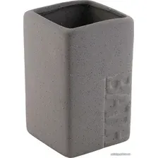 Стакан для зубной щетки и пасты Bisk Bath 131105 (серый)