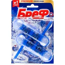 Блок для унитаза Бреф Колор Актив, с хлор-компонентом, 2х50 г