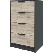 Комод Интерлиния Концепт КТ-К60 (дуб серый/антрацит)