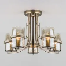 Люстра Евросвет Coppa 60085/5 (античная бронза)