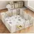 Игровой манеж UNIX kids DeLuxe Grey 180x200