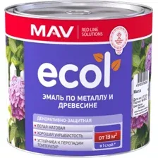 Эмаль MAV Ecol ПФ-115 С 11 кг (белый матовый)