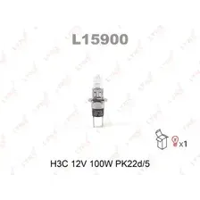 Автолампа PK22D/5 LYNXAUTO L15900 H3 12