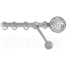 Карниз для штор Lm Decor Ажур 095 1р витой (сатин, 1.6м)