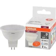Лампа светодиодная OSRAM MR16 35 5W 4000К 230V GU5.3 10X1