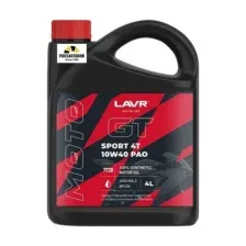 Моторное масло GT SPORT 4T 10W40 SN 4 л LAVR MOTO LN7728