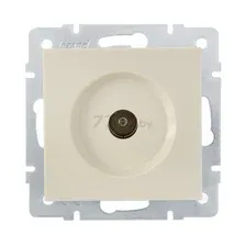 Розетка ТВ проходная крем Lezard VESNA 742-0388-129