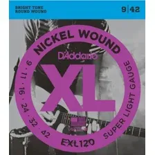 Струны для гитары D&x27Addario EXL120 Super Light 9-42