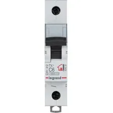 Автоматический выключатель LEGRAND TX3 1P 6A С 6кA (404025)