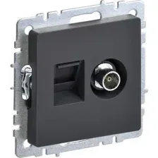 Розетка телевизионная IEK Brite BR-AK20-1-K53