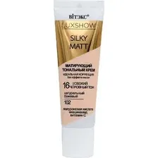 Тональный крем Витэкс Luxshow silky matt без эффекта маски 30 мл (тон 102 натуральный бежевый)