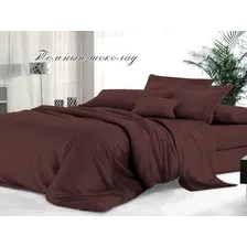 1.5-спальный комплект постельного белья GoodNight Сатин Делюкс 1.5 401429 (шоколад)