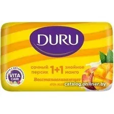 Duru Крем-мыло 1+1 Сочный персик & Знойное манго 80 г