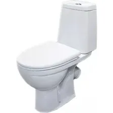 Унитаз напольный Sanita Марс WC.CC/Mars/2-DM.Rim/WHT.G/S1 (с сиденьем)