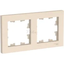 ATLASDESIGN беж. Рамка 2-местн. ATN000202