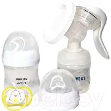 Набор для грудного вскармливания Philips AVENT Natural Motion с бутылочкой для кормления / SCD210/03