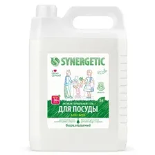 SYNERGETIC Средство для мытья посуды антибактер., с ароматом алоэ 5 л