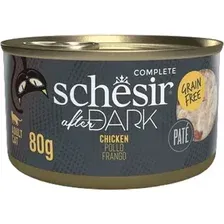 Влажный корм для кошек Schesir After Dark паштет с курицей (80г)