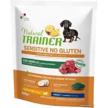 Сухой корм для собак Trainer Sensitive No Gluten Mini Adult with Lamb (для взрослых мелких пород с чувствительным пищеварением с ягненком) 800 г