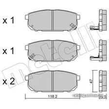 Тормозные колодки Metelli 2205160