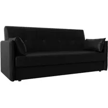Диван Лига диванов Лига-018 117889 (экокожа черный)