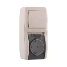 Розетка Lezard Nata 710-0300-172 (кремовый)