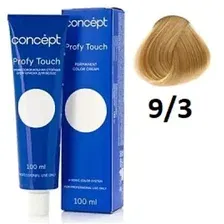 Крем-краска для волос Concept Soft Touch 9.3 светло-золотистый блондин 100 мл