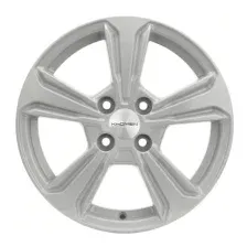 Литой диск Khomen KHW1502 Solaris II 15x6" 4x100мм DIA 54.1мм ET 46мм F-Silver