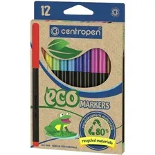 Фломастеры Centropen Eco Markers 725601201 (12 цветов)