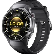 Умные часы Huawei Watch GT 6 Pro 46 мм (черный, с черным силиконовым ремешком, международная версия)