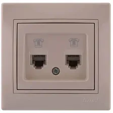 Розетка телефонная Lezard Mira 701-0303-138
