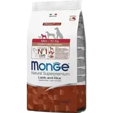 Сухой корм Monge Dog Speciality Line Monoprotein Mini, для щенков мелких пород, из ягненка с рисом, 2.5 кг