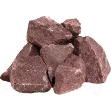 Камни для бани Десятый регион Малиновый кварцит колотый крупный (20кг)